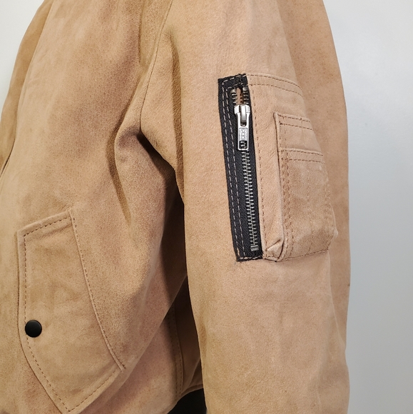 🔥2xHost Pick🔥Understated Leather Brand Tan Leather Men's Jacket - Picture 3 of 8